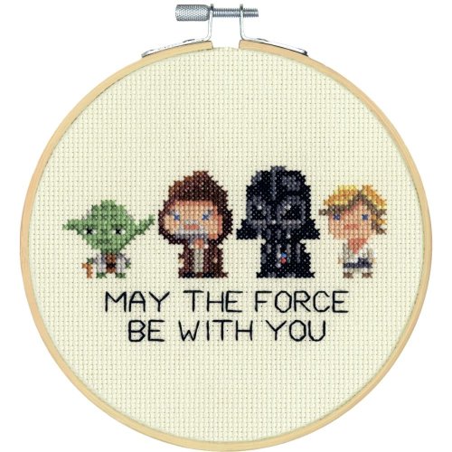 (image for) Star Wars Family Hoop Counted Cross Stitch Kit